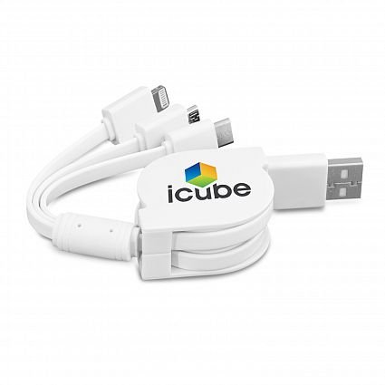 Retractable 3-in-1 Charging Cable 110918