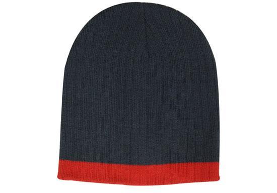 4195 Two Tone Cable Knit Beanies