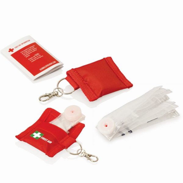 First Aid CPR Mask on Keyring -  FA110