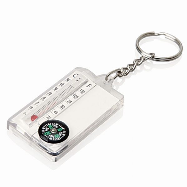 Thermometer Compass Keyring -  KR124