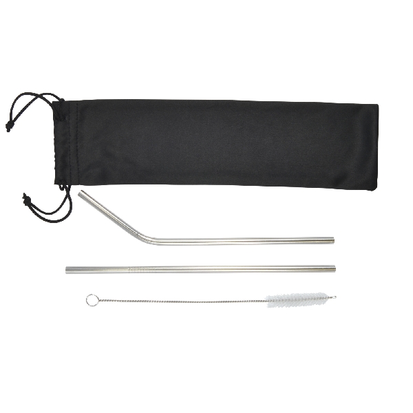 Stainless Steel Straws in Pouch -  LL8781