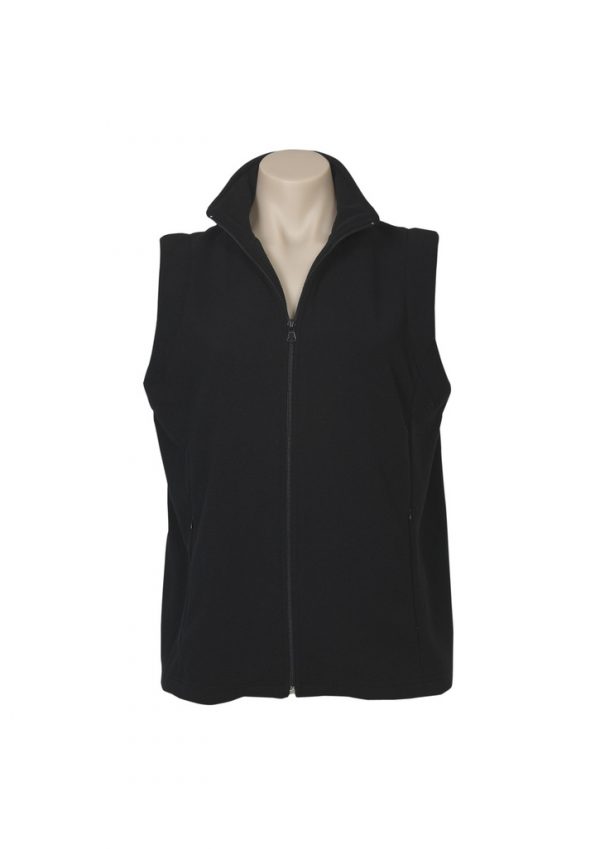 Ladies Plain Micro Fleece Vest PF905