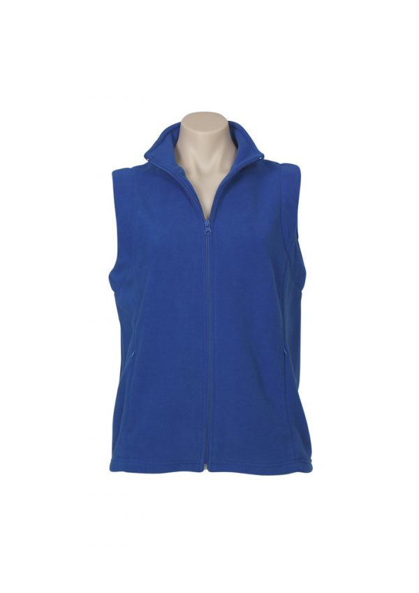 Ladies Plain Micro Fleece Vest PF905