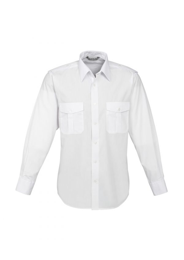 Mens Epaulette Long Sleeve Shirt S10710