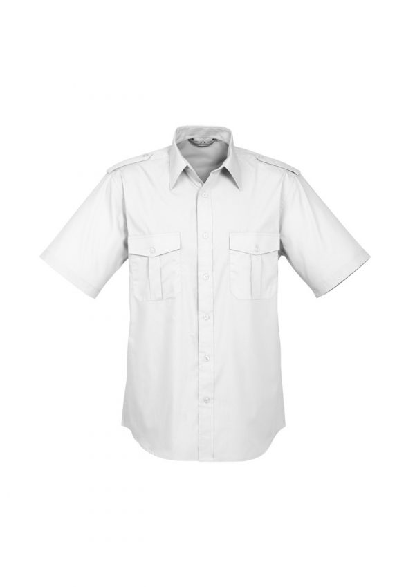 Mens Epaulette Short Sleeve Shirt S10712