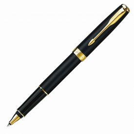 Parker Sonnet Rollerball Pen - Brushed Stainless GT -  S20081041