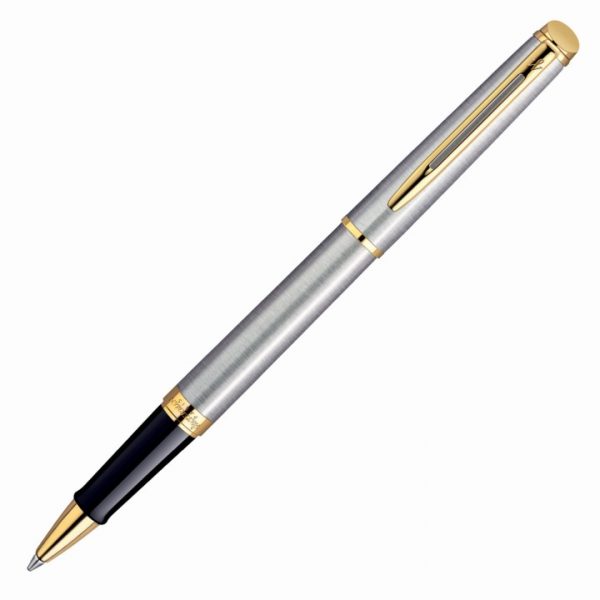 Waterman Hemisphere Rollerball Pen - Brushed Stainless GT -  S20102002