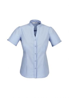 Ladies Chevron Stand Collar Shirt S262LS