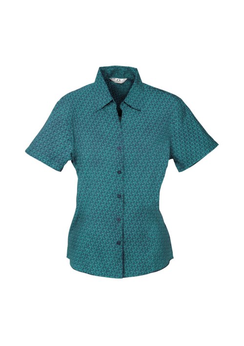 Ladies Printed Oasis Short Sleeve Shirt S29422
