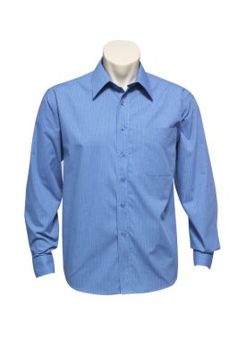 Mens Micro Check Long Sleeve Shirt SH816