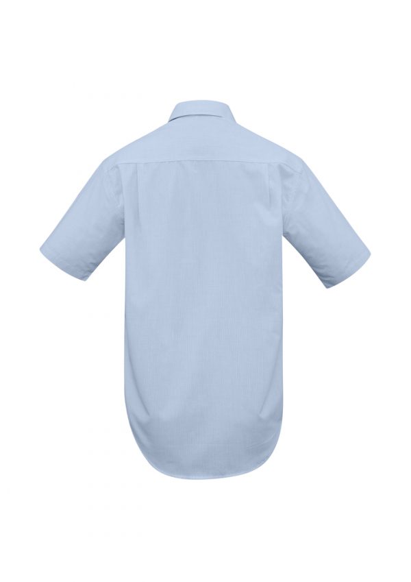 Mens Micro Check Short Sleeve Shirt SH817