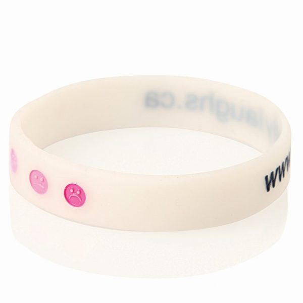 Debossed Colour-Filled Silicone Wristband - PCW006