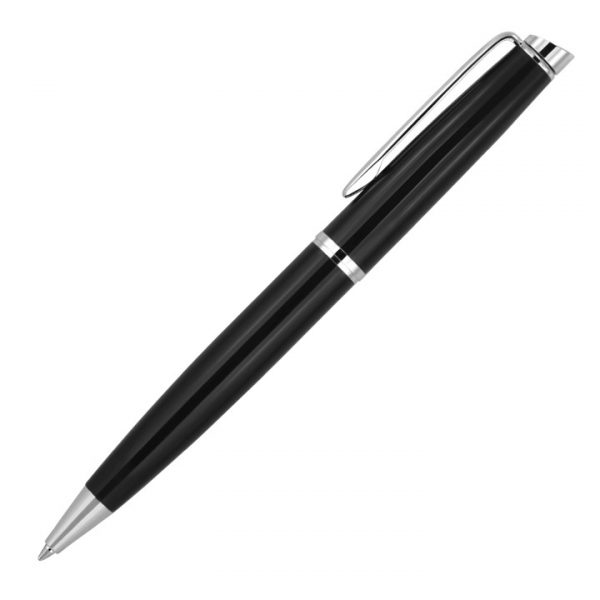 Hubert Chrome Trim Metal Ballpoint Pen -  Z760
