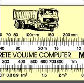 Concrete Volume Slide Chart