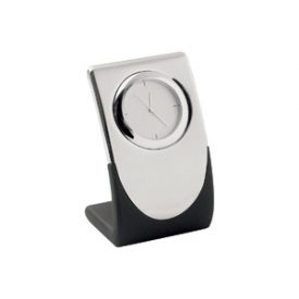 Elite Silver Quartz Clock -D931