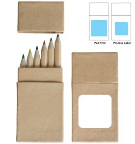 LL192 Mini Coloured Pencils in Cardboard Box