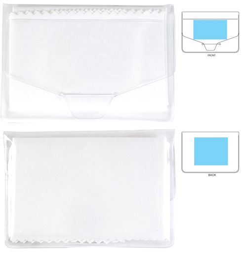 White Microfibre Lens Cloth LL601