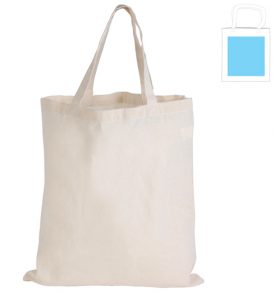 LL500 Calico Short Double Handle Tote Bag 140 GSM