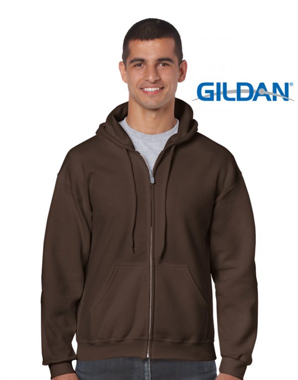 18600 Heavy Blend Adult Full Zip hooded Sweatshirt