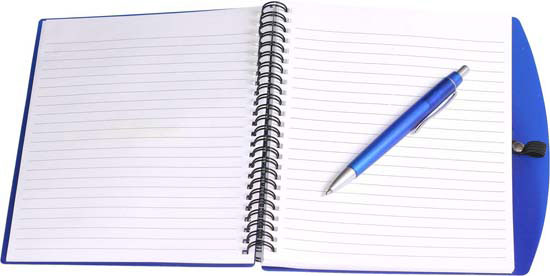 A5 Spiral notebook and pen G1081