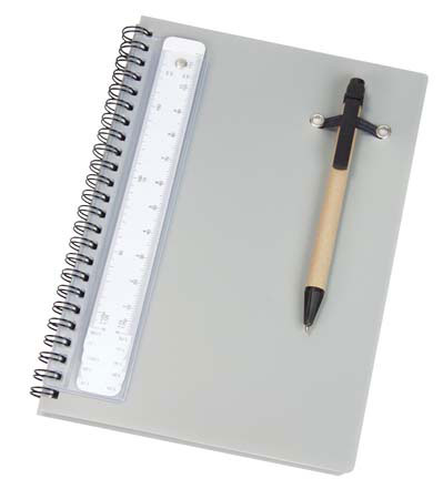 A5 notebook with pen and scale ruler G1108
