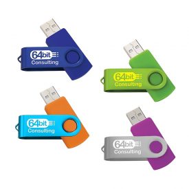 Folding USB 2.0 Flash Drive - 8GB - 16GB