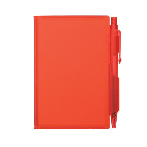 Plastic Note Pad with Pen J032