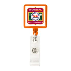 Square Retractable Badge Holder K-303