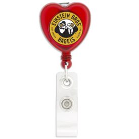 Heart-Shaped Retractable Badge Holder K-305