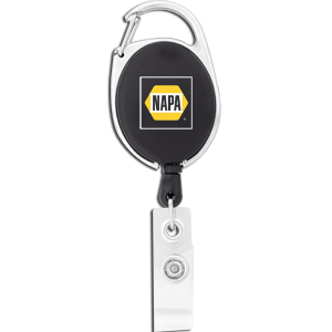 Retractable Badge Holder w/ Carabiner Clip K-306