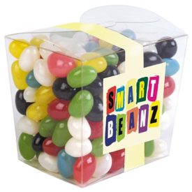 LL3155 Corporate Colour Jelly Beans In Clear Mini Noodle Box