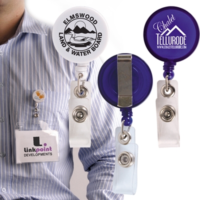 Retractable Name Badge Holder with Metal Clip LL451