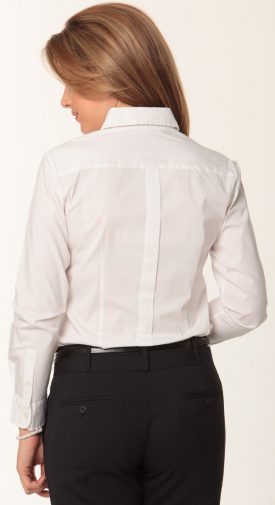 M8192 Women's Stretch Tuck Front Long Sleeve Shirt