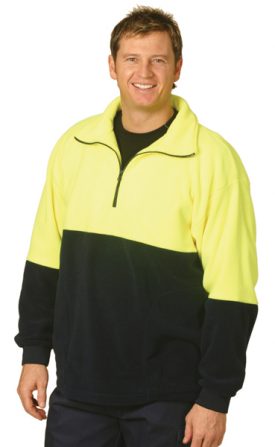 SW07 High Visibility Half Zip Pullover