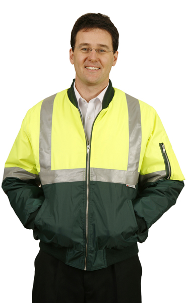 SW16 High visibility Flying Jacket with 3M Reflective Tapes