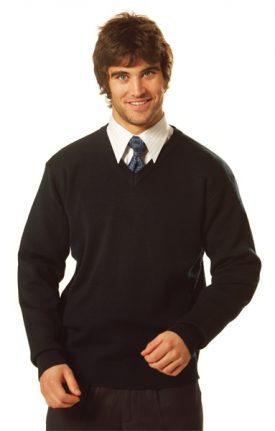 WJ02 V Neck Wool/ Acrylic Knit Vest