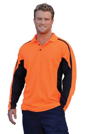 SW33 Men's TrueDry Long Sleeve Safety Polo