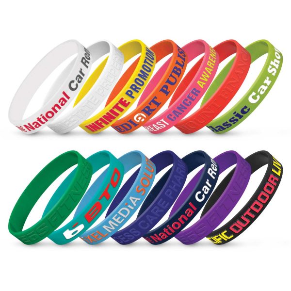Silicone Wrist Band - Embossed - 112806